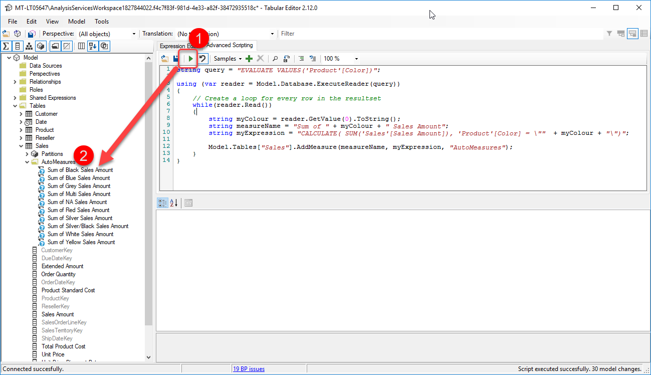 tabular power bi